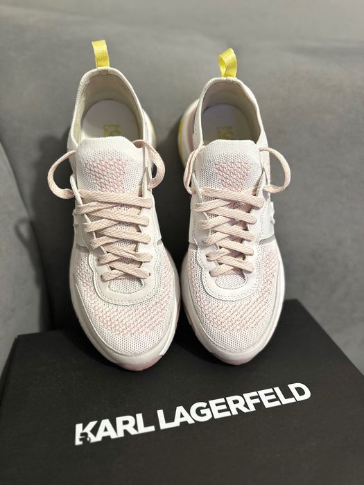 Спортни обувки от кожа и текстил Karl Lagerfeld