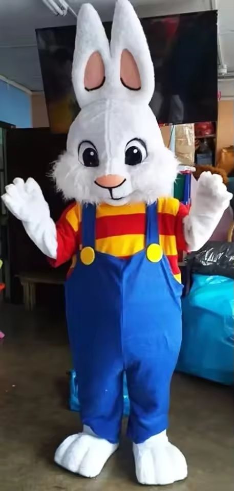 Costume Cosplay Mascote de Iepurasul alb frumos pentru evenimente, nou