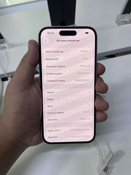 iPhone 16 128/96% в хорошем состоянии