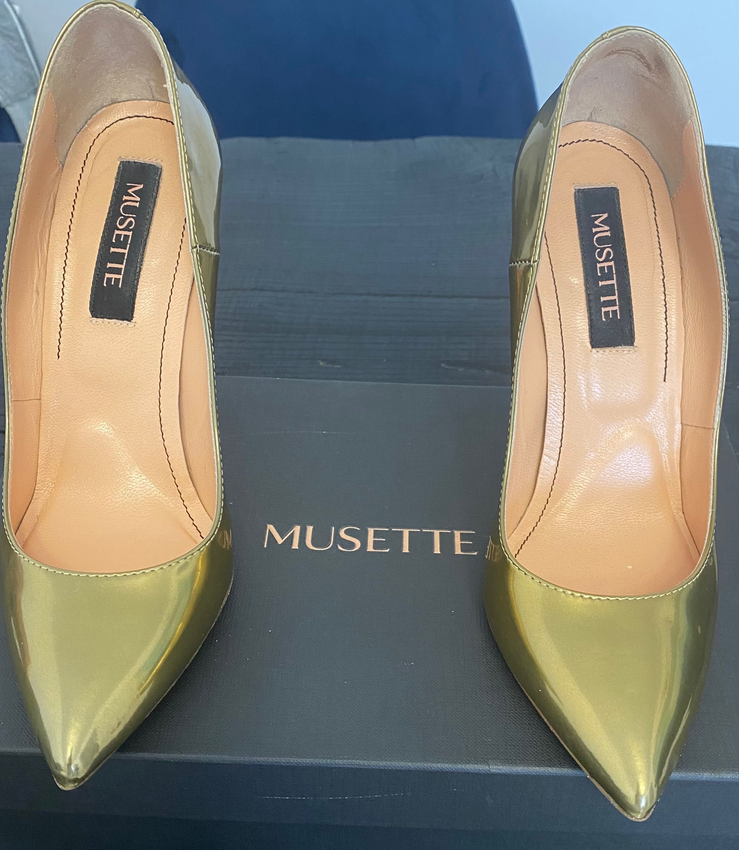 Pantofi stiletto Musette, 37, toc 10 cm, purtati o singura data