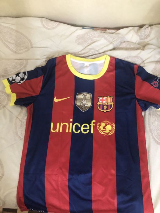 Футболка барселона футбольная месси