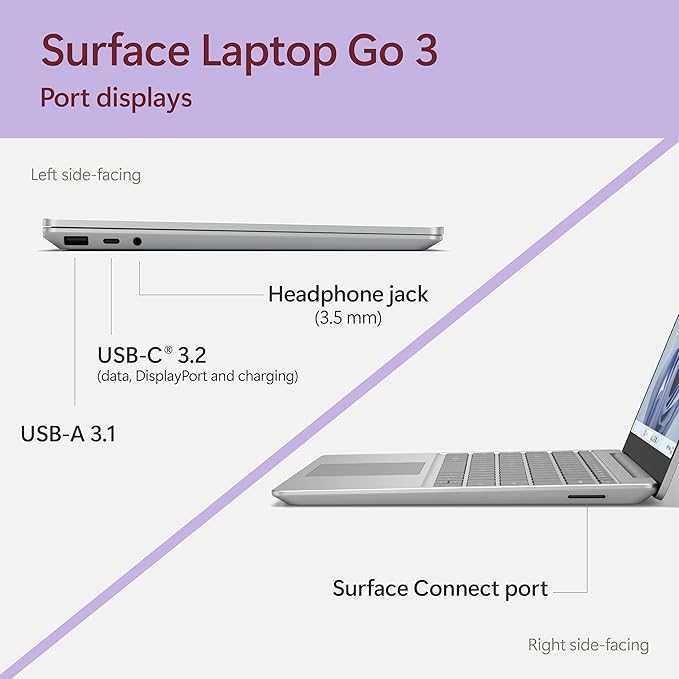 Microsoft Surface Laptop Go 3  12.4”  i5-1235U LPDDR5 8GB SSD 256 GB