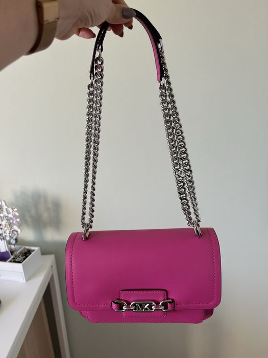 Кожена чанта за през рамо Michael Michael Kors