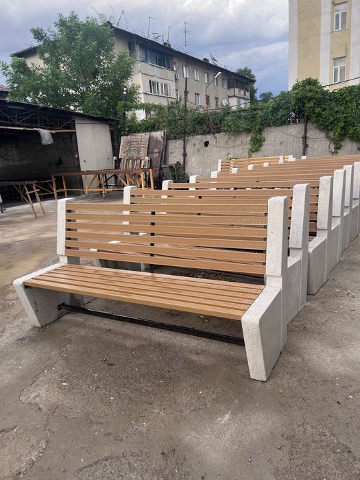 Элегантная мраморная скамейка для сада и парка Скамейки