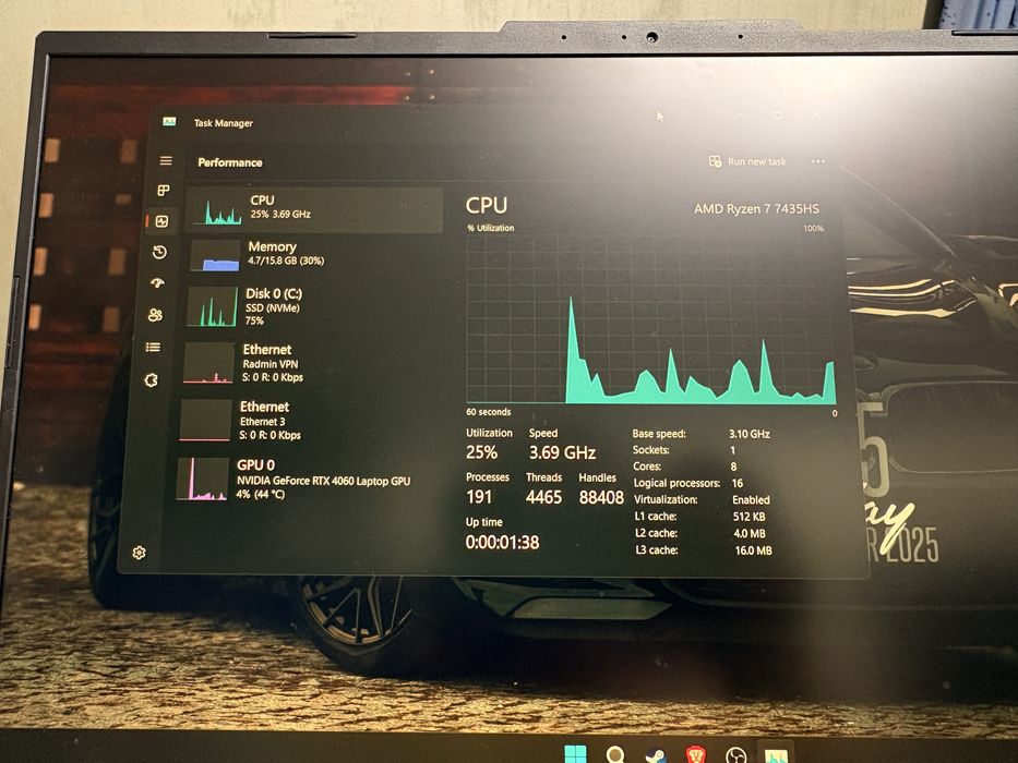 Laptop Asus Tuf A15 rtx 4060 inca in garantie