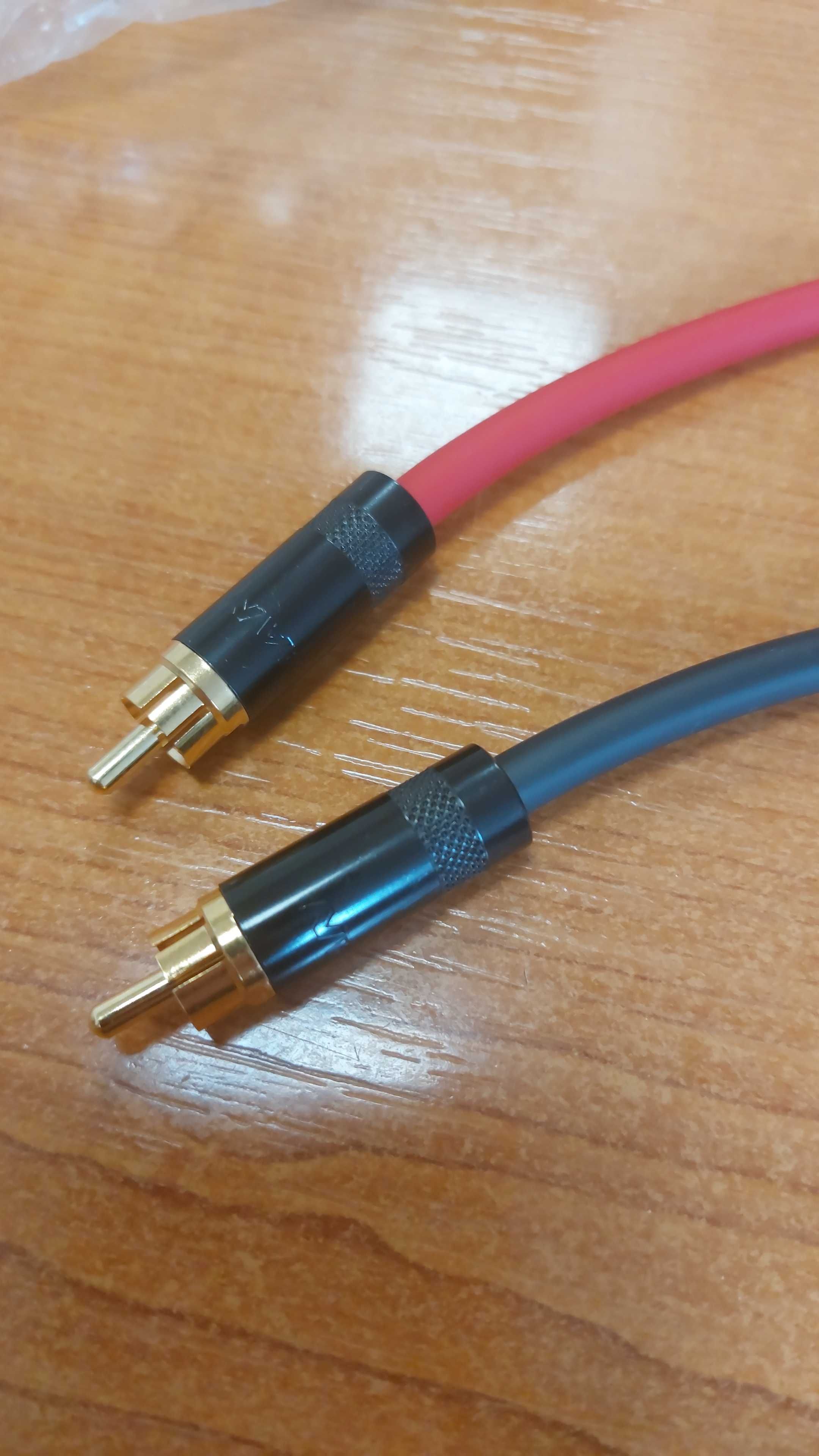 Cablu interconect RCA-RCA Cordial, conectori Rean