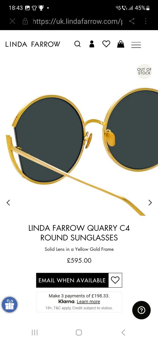 Ochelari de soare Linda Farrow Quarry 851 C4