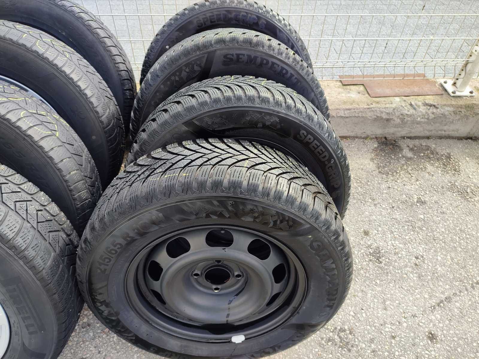 247 - 4бр. Стоманени джанти 16'' 4x108 с гуми 215/65R16 Opel