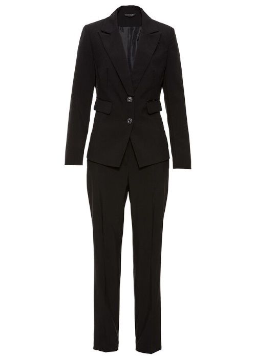 Costum Sacou+Pantalon negru/gri