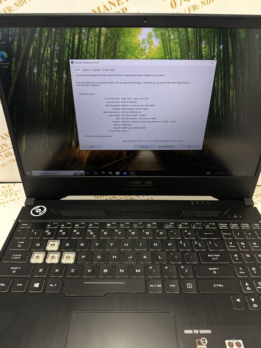 NDP Amanet NON-STOP Calea Vitan Nr. 121 ASUS TUF GAMING (37110)