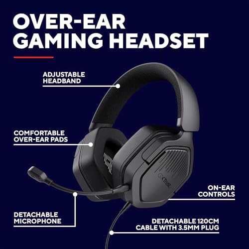 Нови Gaming слушалки GXTrust Ravox 50мм драйвери за PS5 PS4 PC Switch
