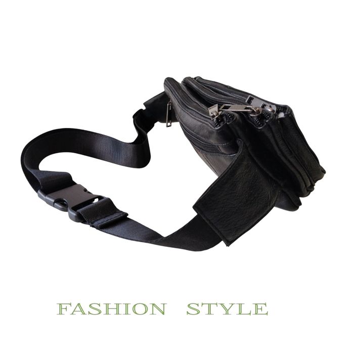 Мъжка чанта от естествена кожа за кръста