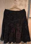 Fusta catifea maronie midi size 40 brand Dawn