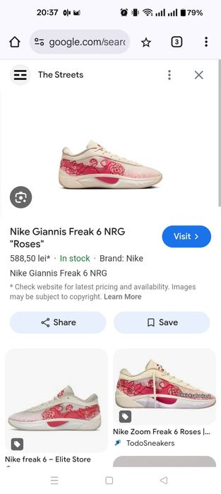 Adidași Nike Giannis Freak 6 NRG *originali* Roses*baschet