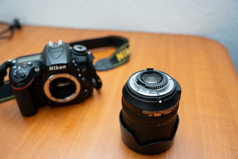 Nikon d7200 + 35mm f1.8 + 18-140mm + accesorii