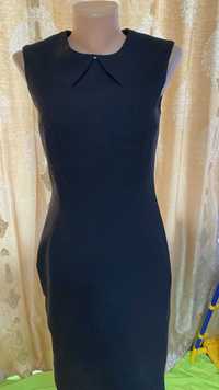 Черное платье - сарафан на шелковой подкладке