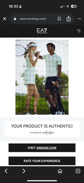 Geaca Emporio Armani cu certificat de autenticitate