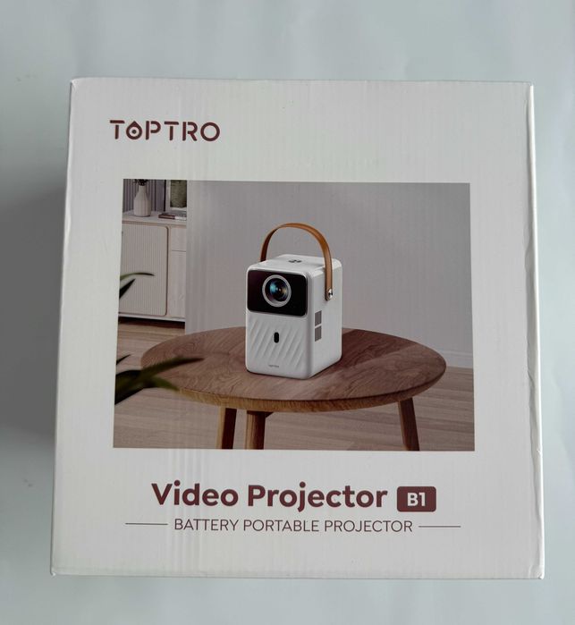 TopTro Video Proiector B1 portable cu baterie, NOU