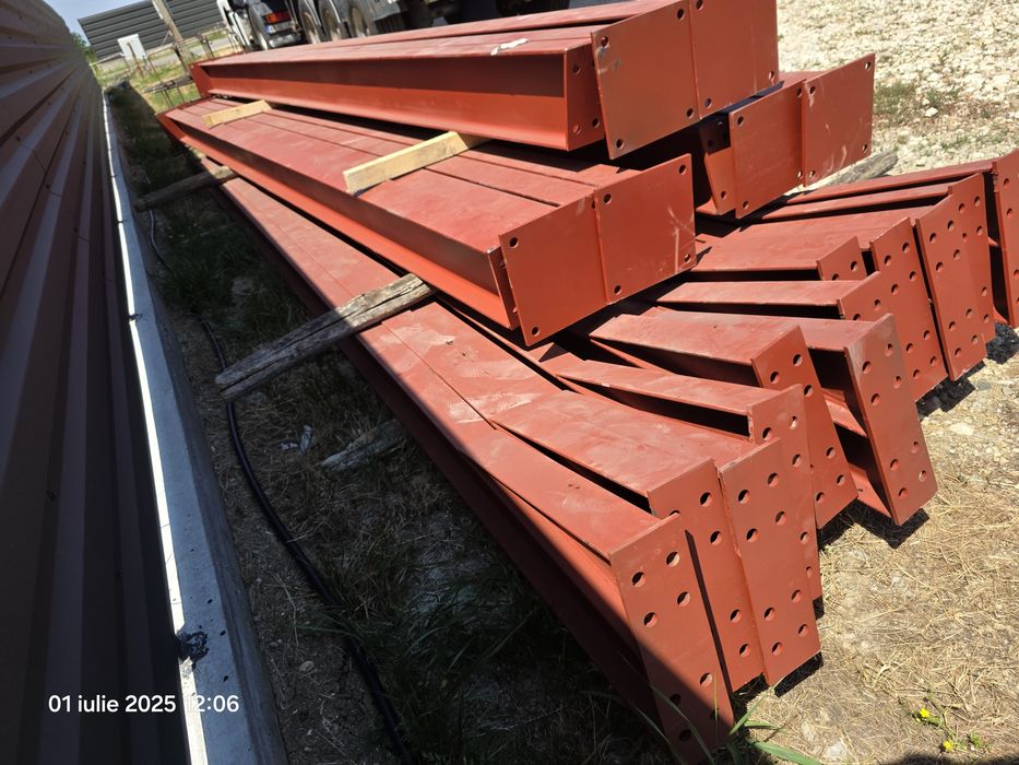 Structura Hală Metalica 25x12x6 , 300 m³, IPE 240 si 200,Ferme ,Stalpi