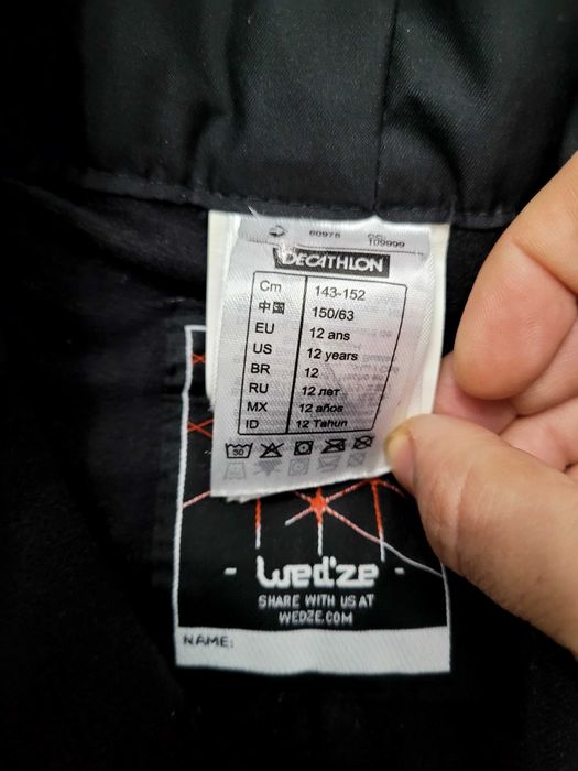 Pantaloni de schi Wedze ajustabili pe inaltime pentru 10 si 12 ani