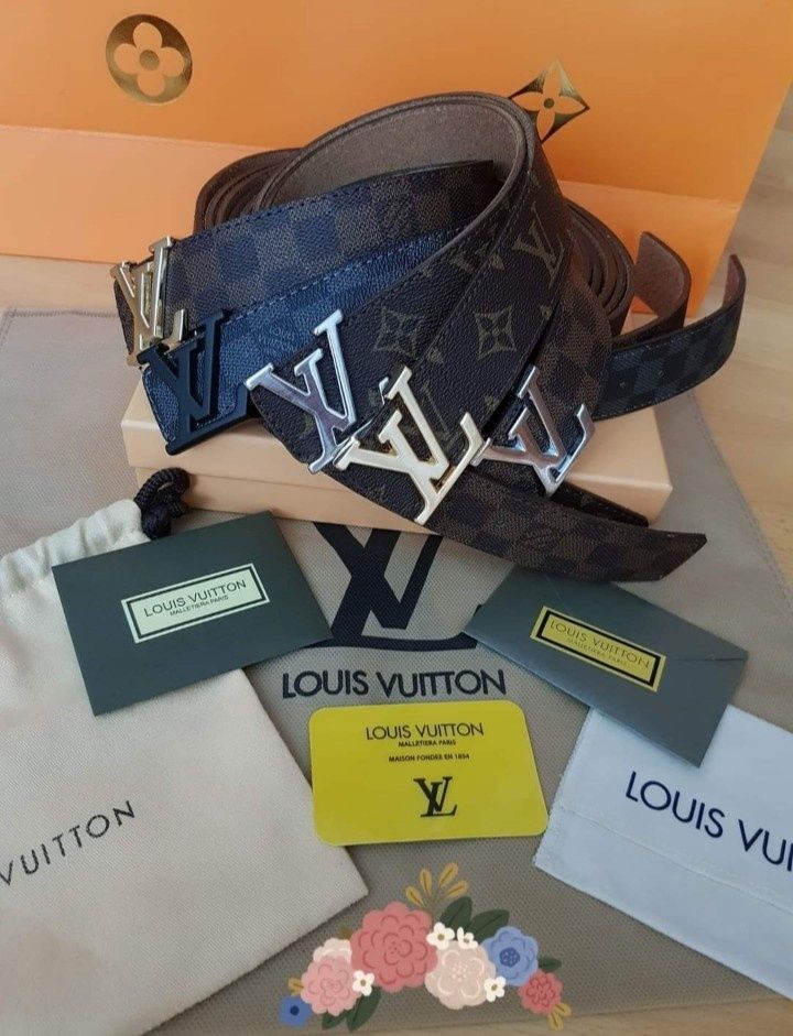 Curele unisex Louis Vuitton piele naturala 100%,cutie, saculet, etiche