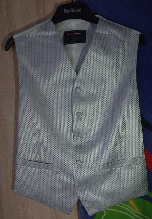 Costum barbati elegant cu sacou si pantaloni Mega si vesta Sir John