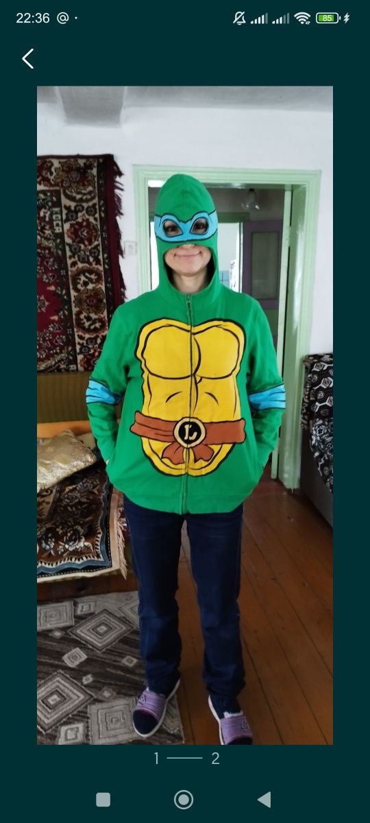 Продам кофту черепашка ниндзя