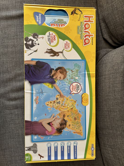 Harta interactiva cu animale Momki