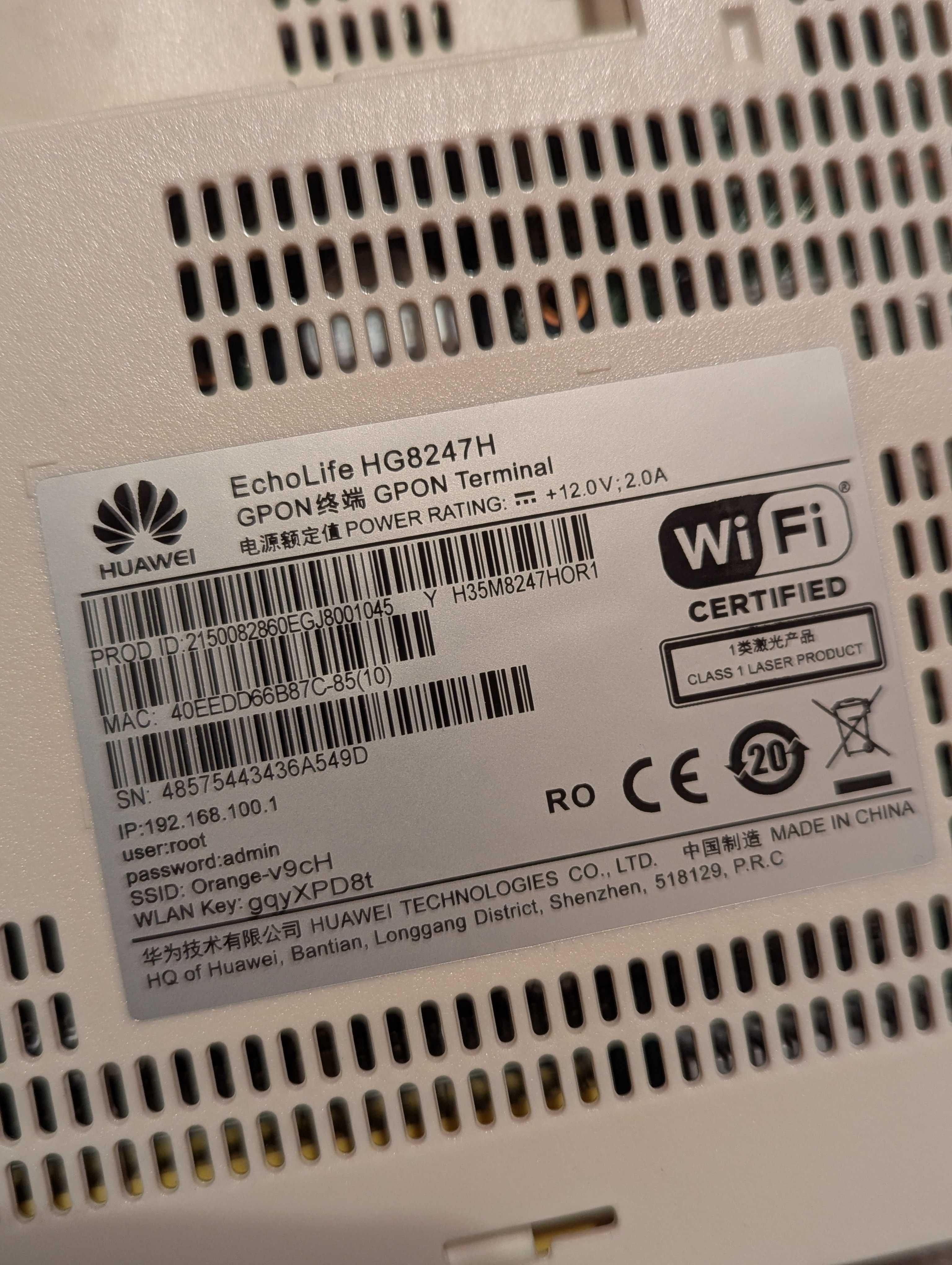 Router Huawei Echolife HG8247H Orange
