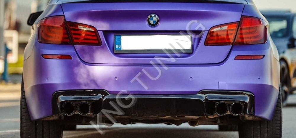 Дифузьор / добавка за задна броня за БМВ Ф10 / BMW F10 Diffuser