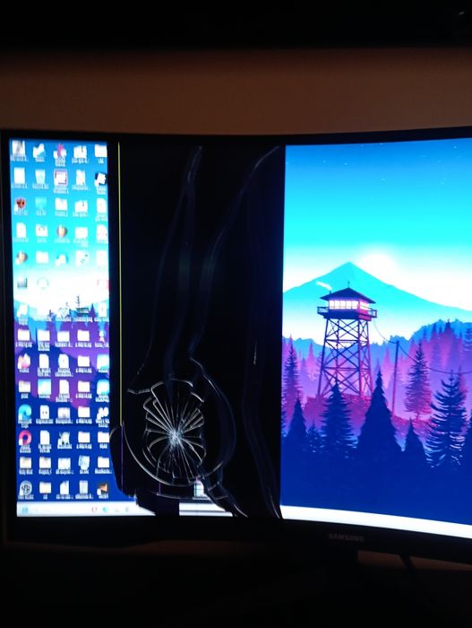 Monitor qled Samsung defect