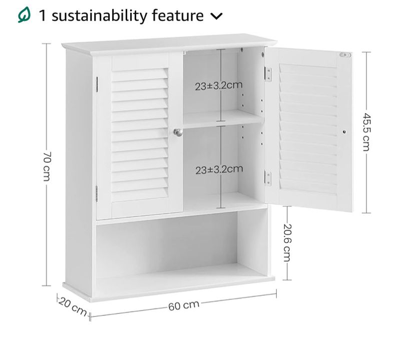 Стенен шкаф за баня от MDF