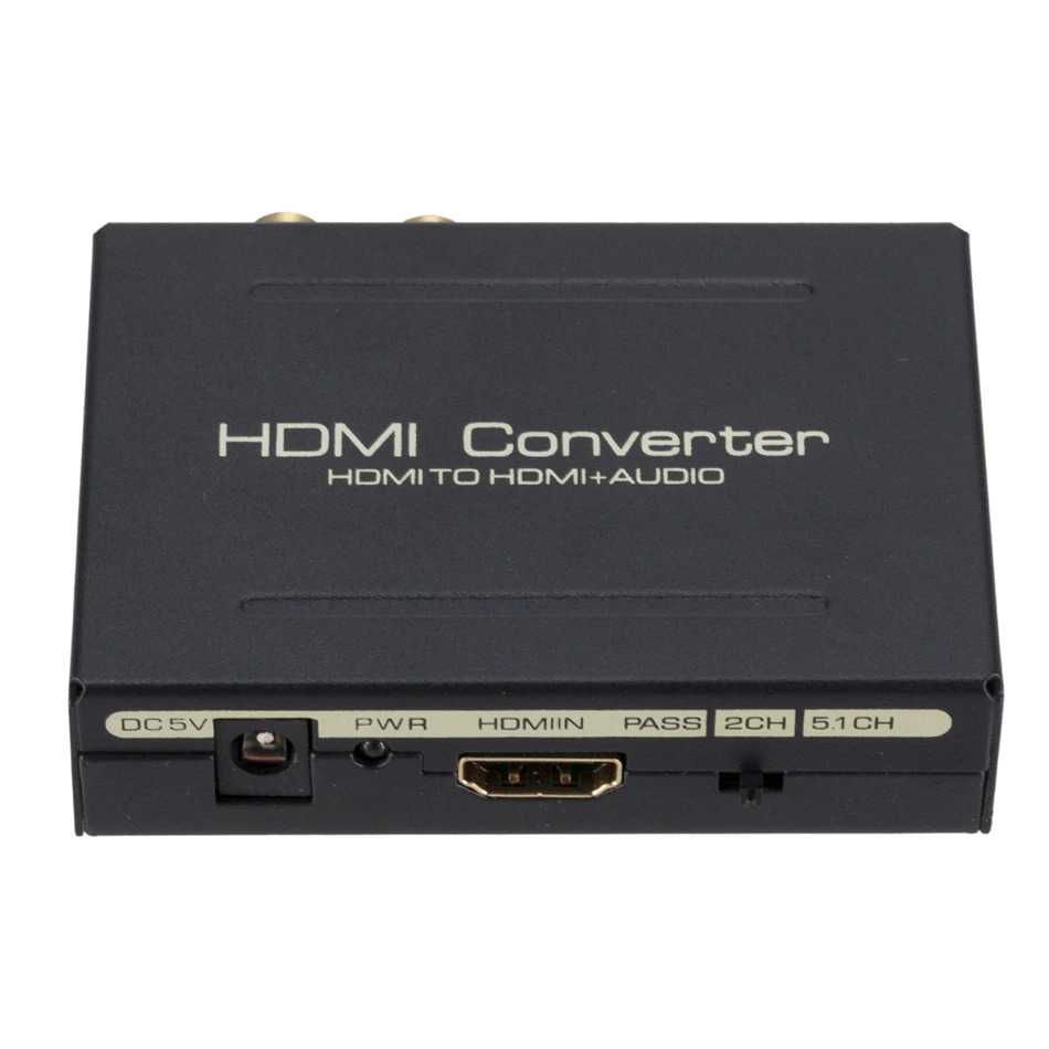 Adaptor convertor HDMI la HDMI + audio digital optic si RCA (SPDIF)