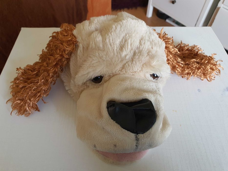 Papusa de mana marioneta cu sunet catelul nazdravan