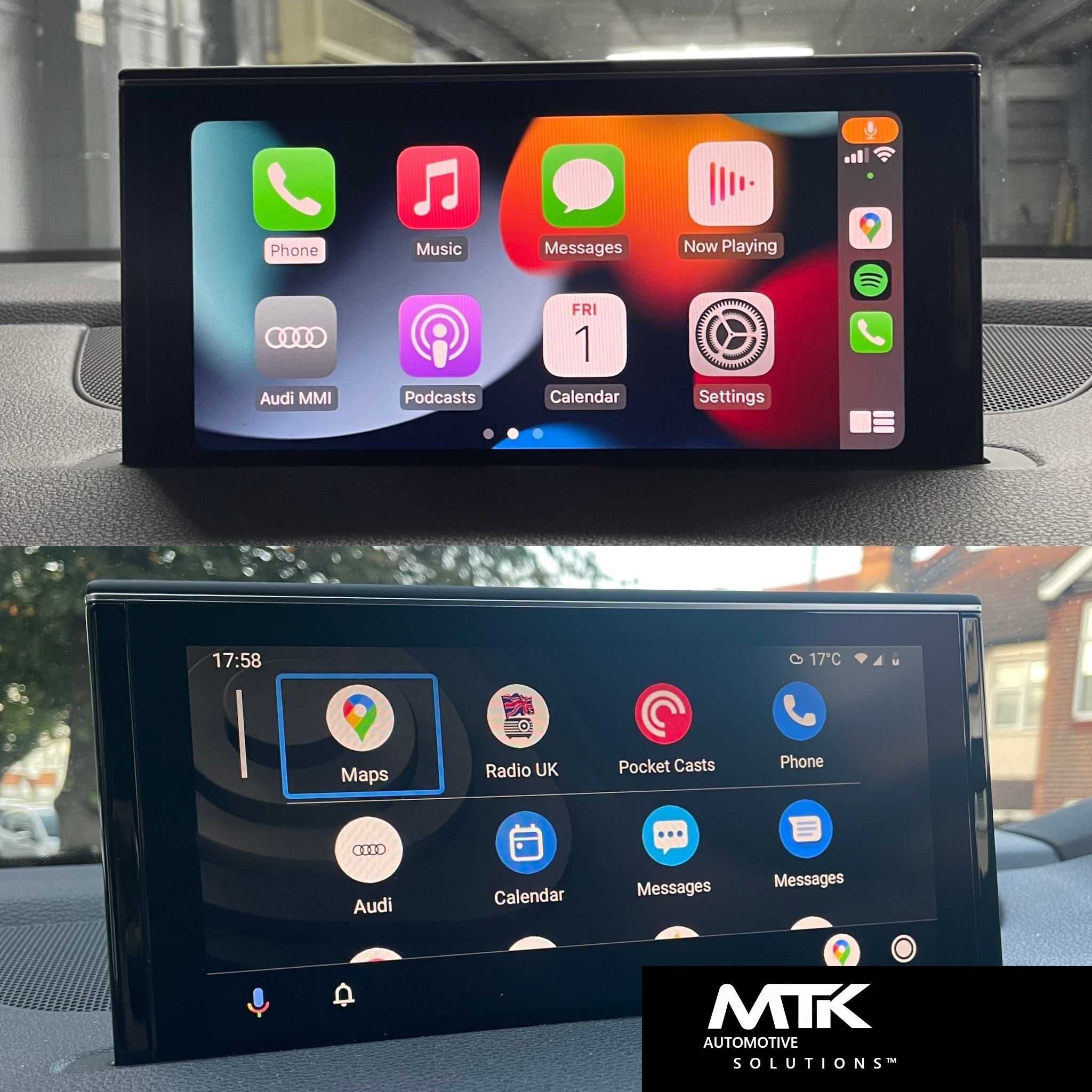 carplay android auto Audi VW Mercedes