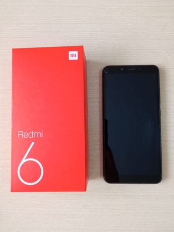 Телефон Redmi6 чёрного цвета