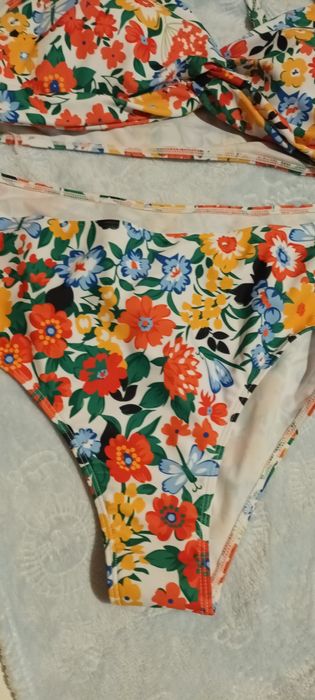 Costum de baie cu talie inalta marime mare XXL