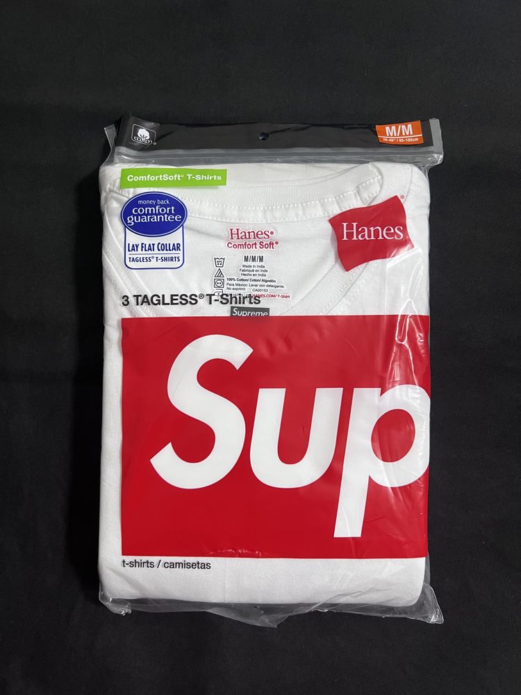 Supreme Hanes Bape Stussy Tricou Bluza Tee Alb Box Logo Carhartt