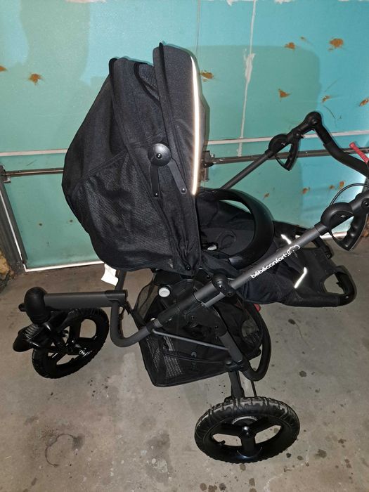 BEBE CONFORT HIGH TREK детска количка с кош за новородено и аксесоари.