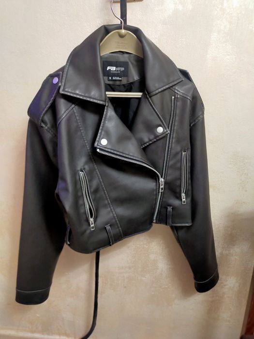 Кожено дамско яке S size