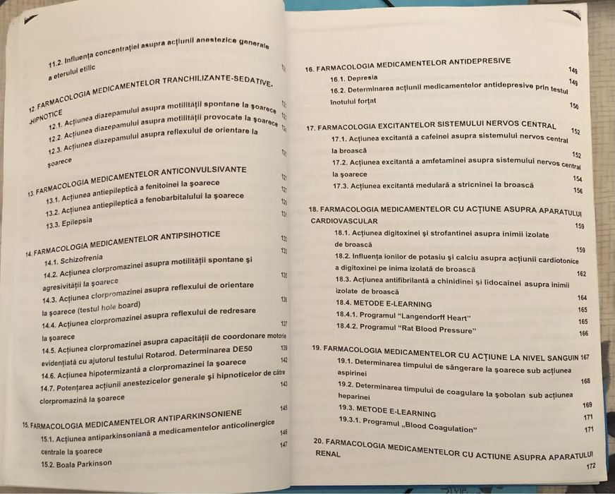 Xerox Bazele experimentale ale Farmacologiei UMF Cluj