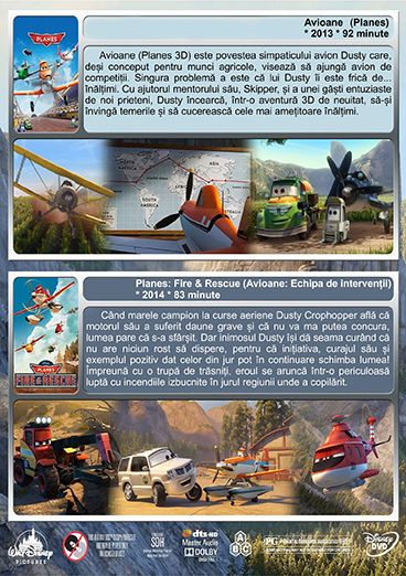 Colectie Disney Avioane - 2 DVD - Dublat in limba romana