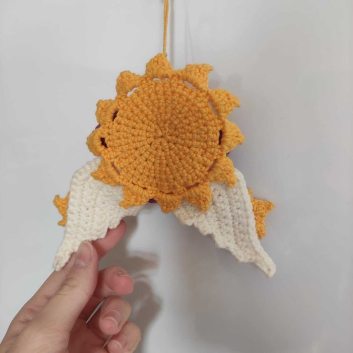 Ръчно плетен орнамент - украса за коледната елха