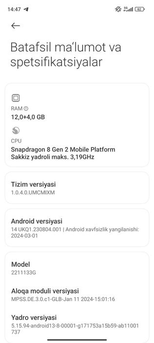 Xiaomi 13  Bu redmi emas