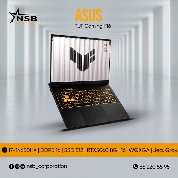 ASUS TUF Gaming F16 i7 14650HX | NVIDIA RTX 5060 8GB GDDR7 GPU