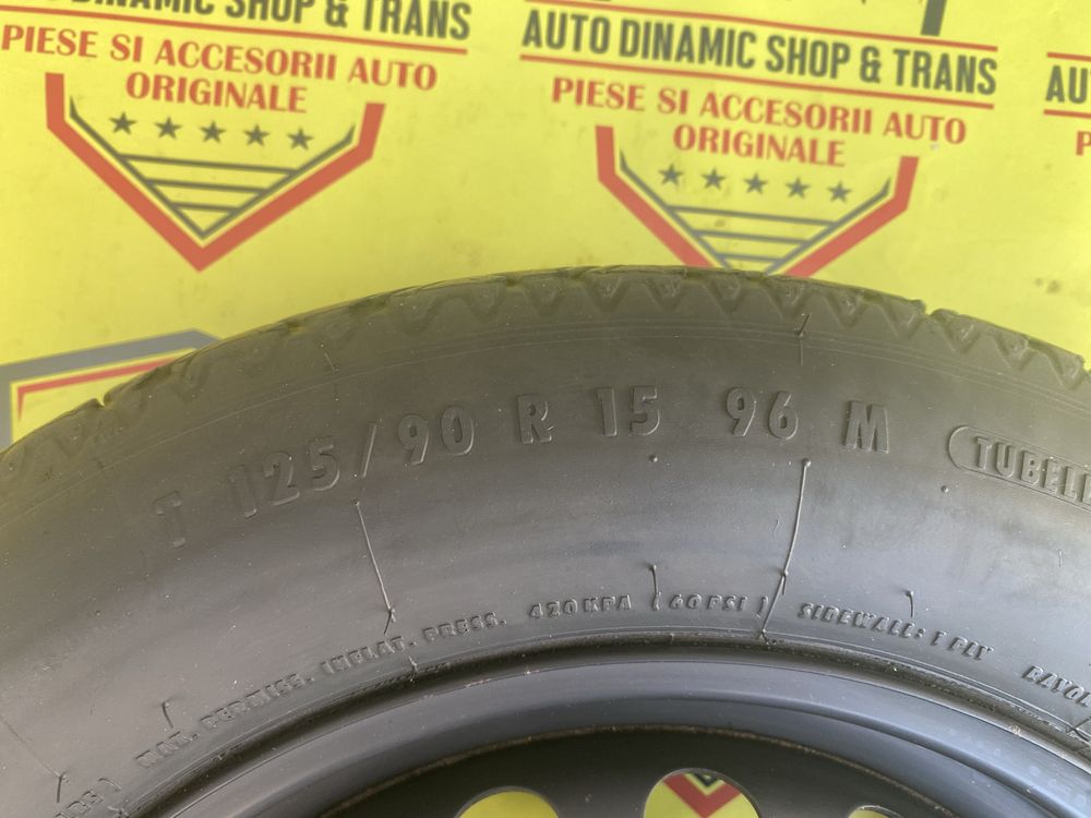 Roata rezerva slim originala  BMW 125 90 15 5X112 E46 Seria 3 318D