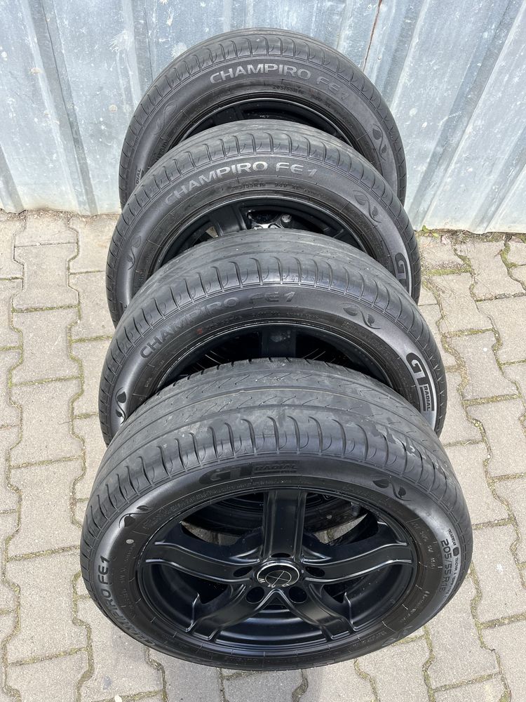 Jante aliaj 5x120mm, anvelope 205/55 R16, BMW E46, E90, E91, E87, E82