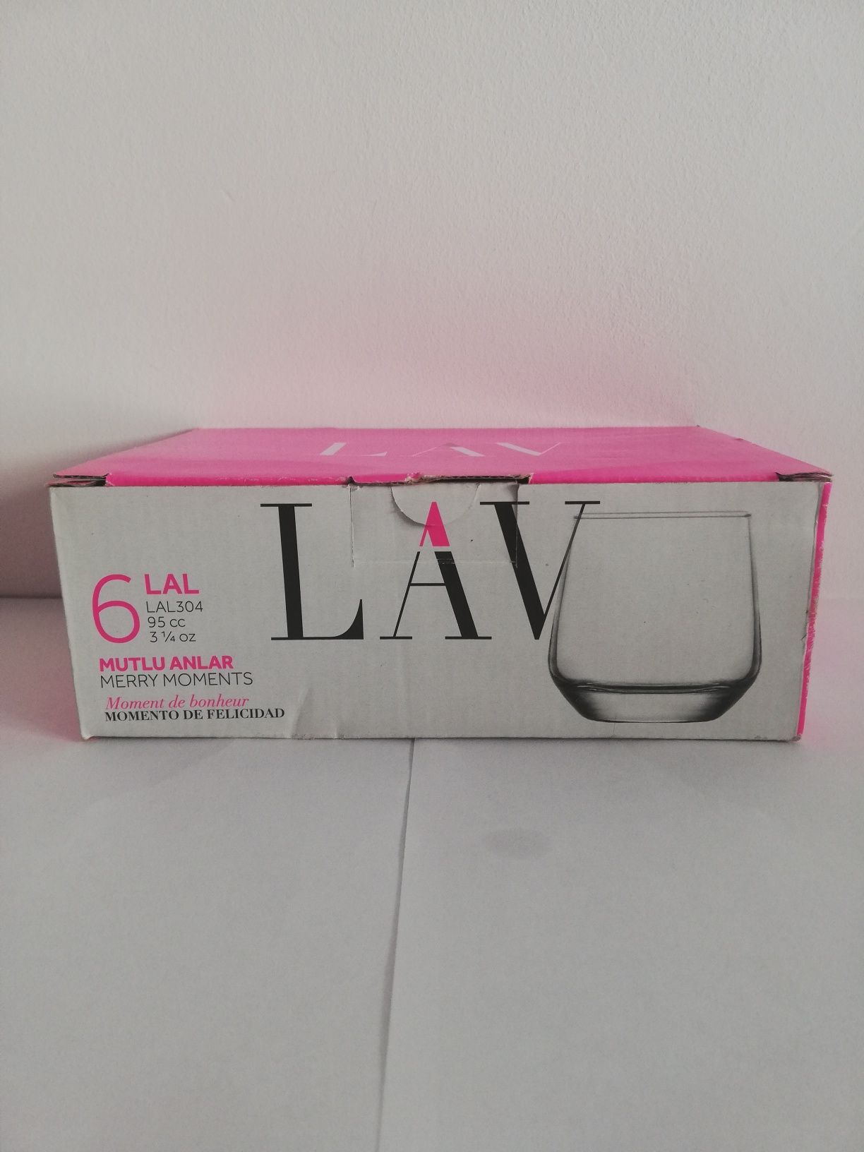 -40% Set 6 pahare 95ml, Made in Turcia, LAV LAL304, Trimit Gratis