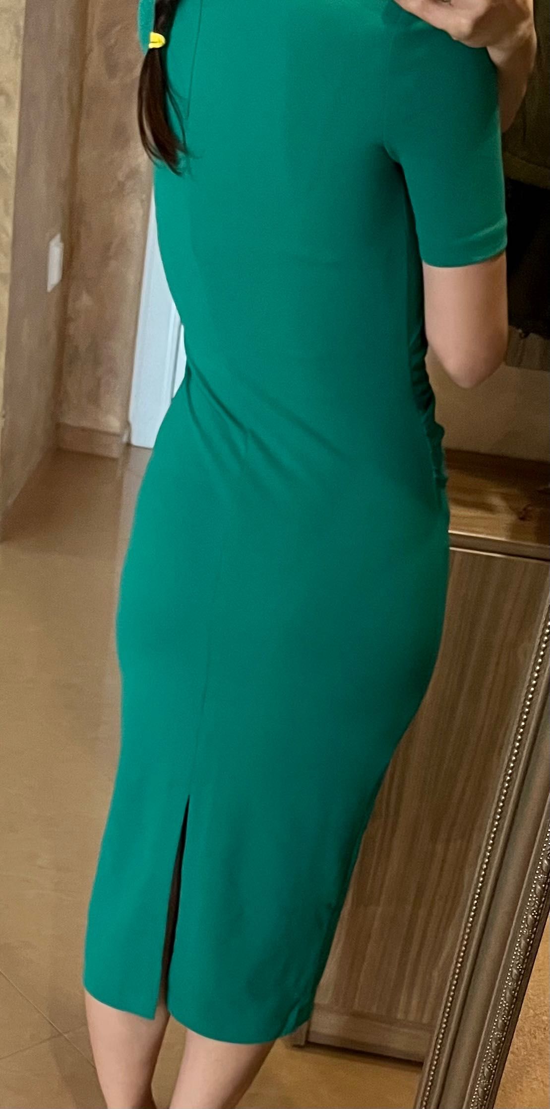 Зелена рокля Зара с етикет - размер С
