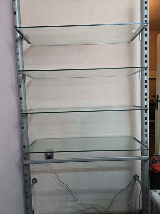 Спешно 4×стъклени рафтове/стелажи за оборудване на магазини